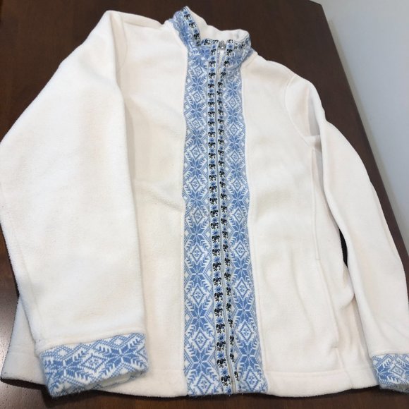 LL Bean Women’s Fleece Zip Up Fleece Jacket Size M Pre-Owned. - Picture 4 of 16